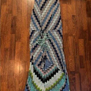 Missoni Mare Blue and Black Knit Pattern